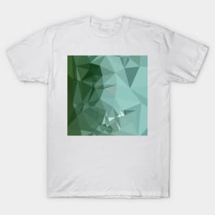 Zomp Green Abstract Low Polygon Background T-Shirt